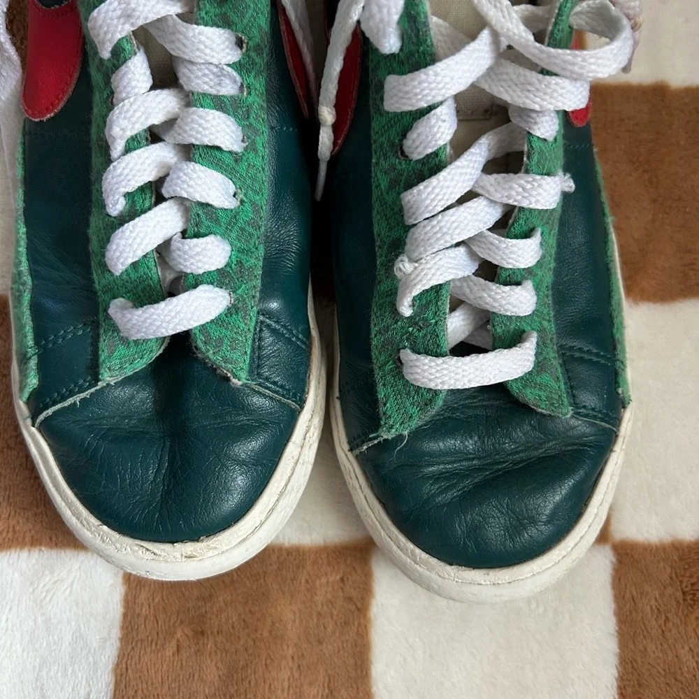 Nike Blazer Mid ‘77 Vintage Christmas Sweater Elf Holiday Sneakers Kids 5Y